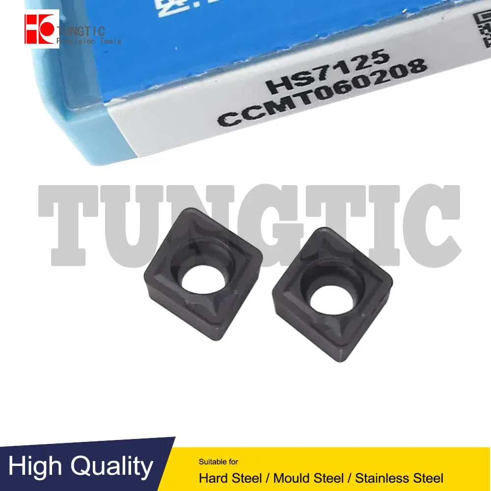 

CCMT060208 HS7125 HS7225 HS8125 CCMT 060208 Твердосплавные токарные режущие инструменты Токарные пластины Обработка металла