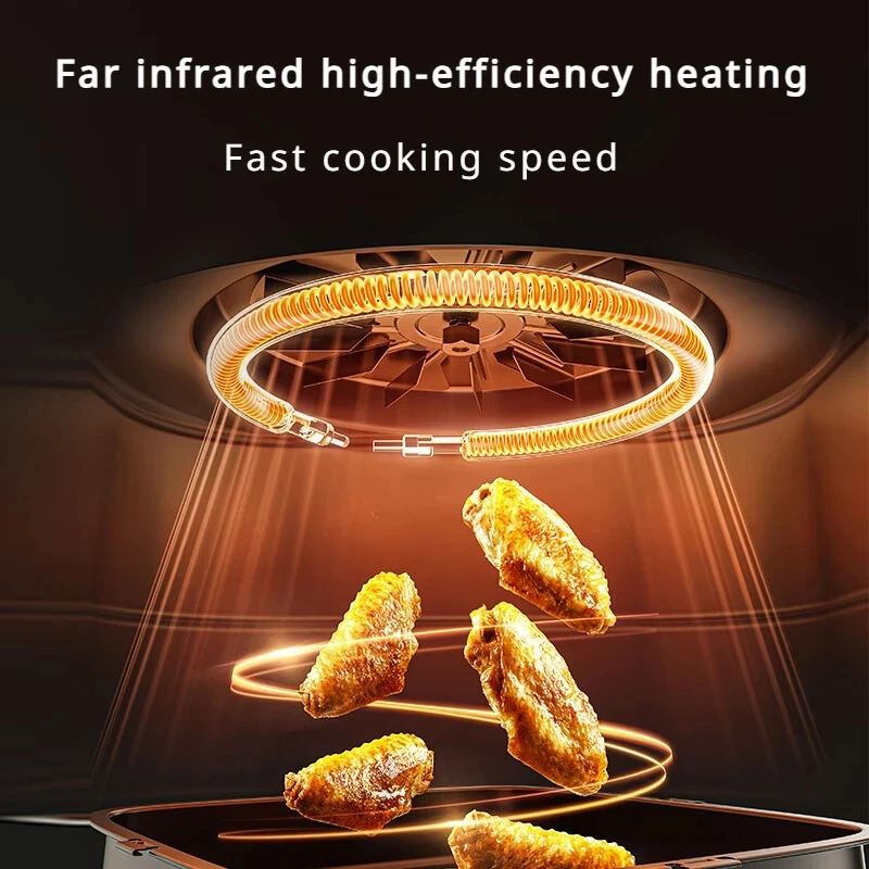 New Xiaomi Mijia Air Fryer N1 5L Household Low Oil And Light Fat No Flipping Required Smokeless Kitchen Electric Hot Fryer Oven