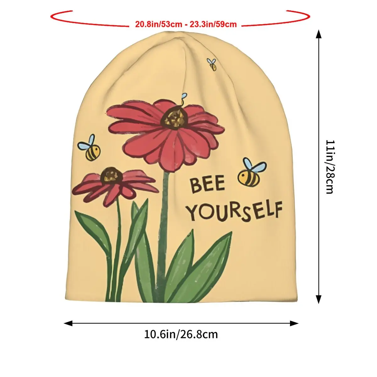 Bee Yourself Beanies Caps Hat Fashion Bonnet Hats Men