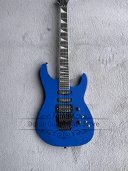 Blue Electric Guitar Jack Guitar Maple Set In Mahogany Body Tremolo Bridge SSH PIckups Mini Switch