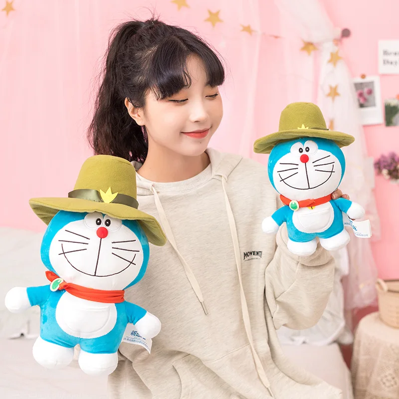 

Плюшевая игрушка из серии аниме «Дораэмон», 25 см, креативная изысканная мягкая кукла-персонаж, подарок на день рождения