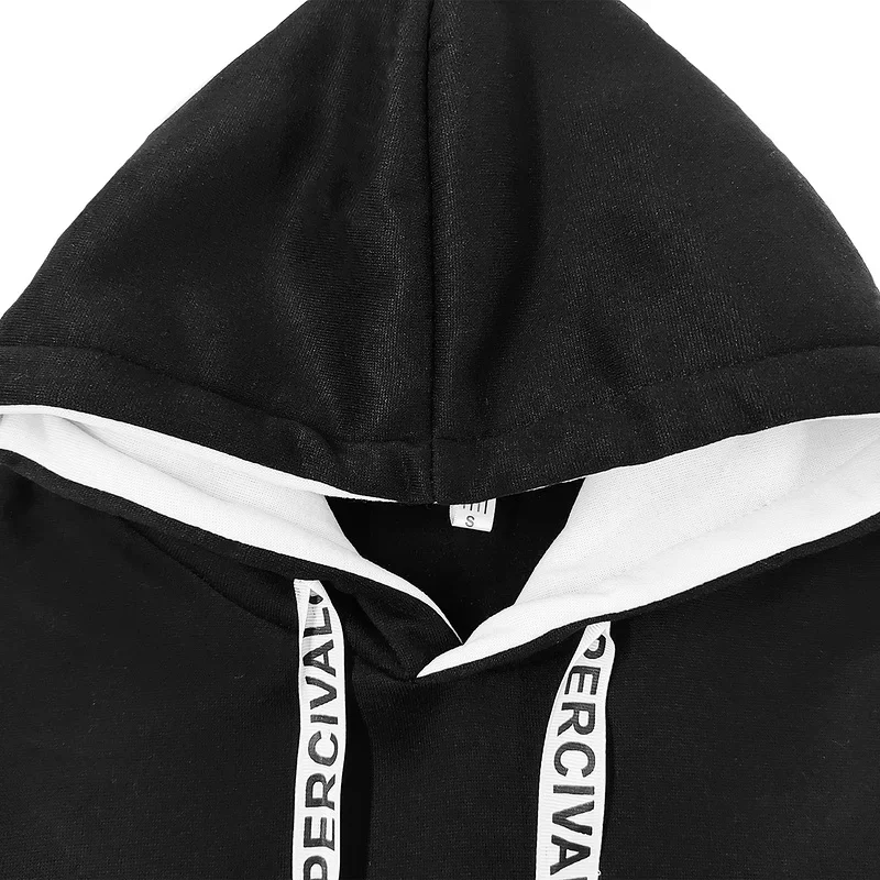 2024 Autumn Mens Tracksuit Casual Luxury Hooded Sweatshirt Set Black White Simplicity Gym Jogging Suit Daily Commuting Clothing