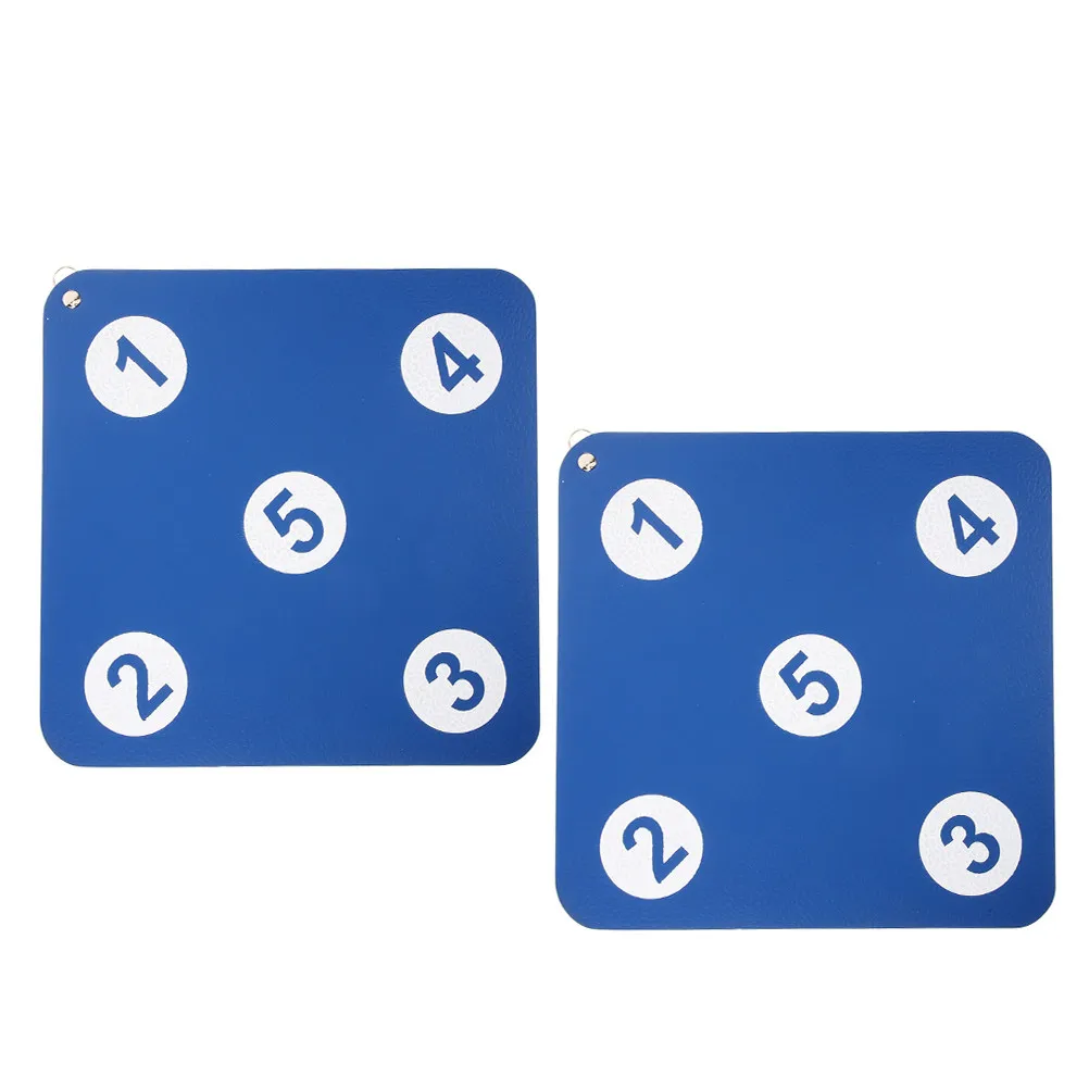 2Pcs Blue Rubber Fencing Target Wall Mounted Dual-Sided Training Tool for Indoor Fencing Practice Precision Reaction Speed Drill