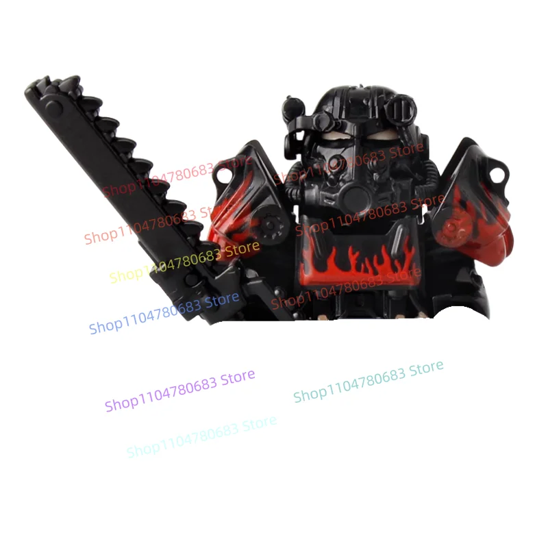 Blocs de construction MOC, Mini figurines d'action, armure de puissance rouge, jouets de dessin animé, Collection pour enfants, modèle d'assemblage, poupée cadeau