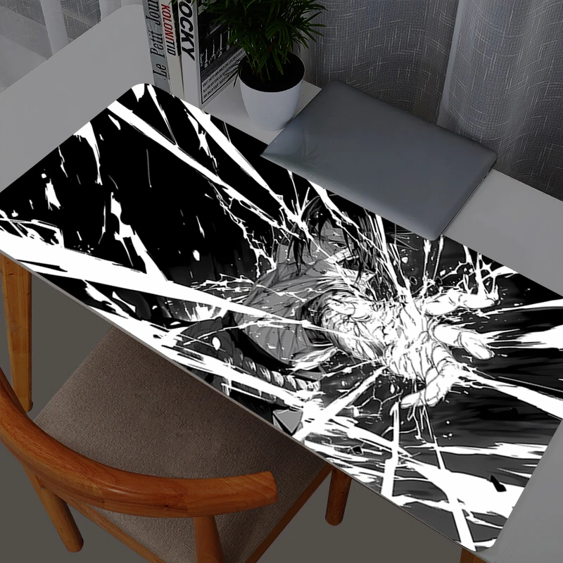 Alfombrilla de ratón Naruto Sasuke, accesorios para juegos de Anime, alfombra grande para Gamer, alfombrillas para ratón de ordenador, alfombrilla para teclado y escritorio