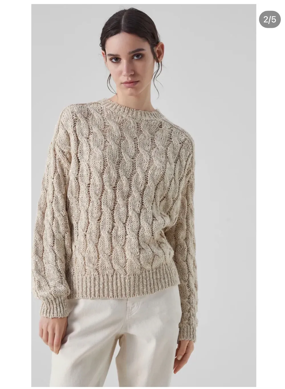 Pull ouvert en tricot à paillettes à manches longues pour femmes, pull ample décontracté, automne hiver