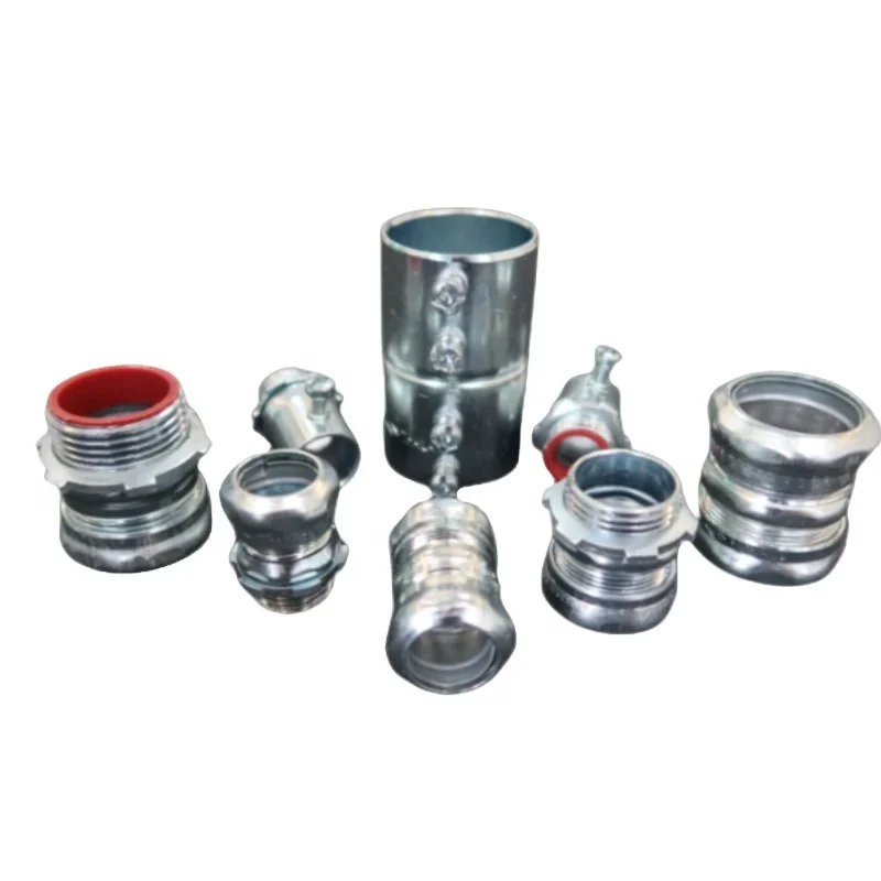 MECH for UL 514B Certified Zinc Plated Steel Set Screw Connectors with Insulator Electrical Fittings for Conduit and Tubing