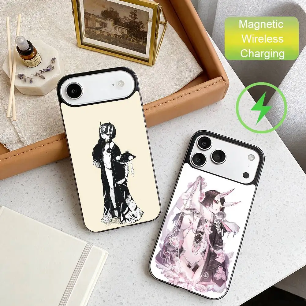 

Fate Shuten Douji Phone Case For iPhone17,16,15,14,13,12,Wireless charging protective case soft cover