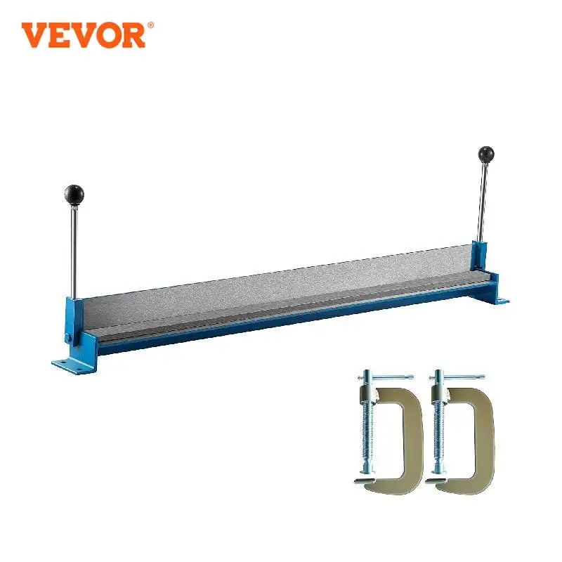 VEVOR 36Inch Industrial Metal Bending Brake Rolling Folding Machine Steel Sheet Aluminum Plate Bender Tool with 2 C-shaped Clamp