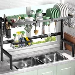 Over The Sink Rack, Fits All Sinks, Adjustable Dish Drying Rack, Dish Drying Rack Above Kitchen Sink, Easy Installation