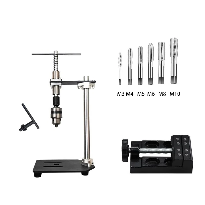 Manual Tap Machine Vertical Screw Punching Tool Double Bearing Tapper Lengthening Ratchet Rocker Arm Tap Tools