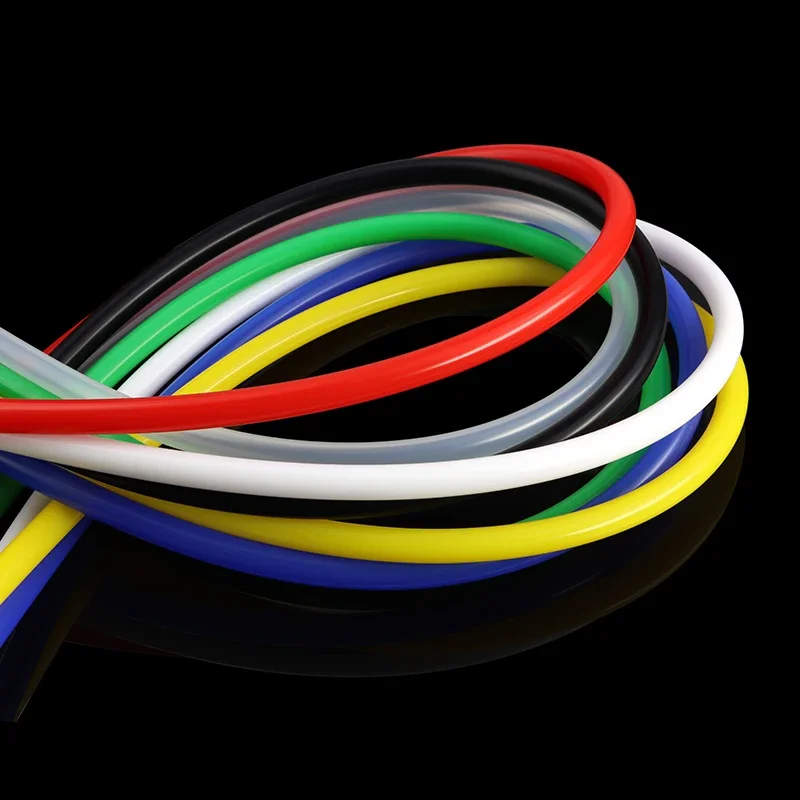 Tubo de silicona de color Flexible de calidad alimentaria ID 0,5mm ~ 25mm tubo suave insípido de alta temperatura tubo de agua de acuario manguera de silicona