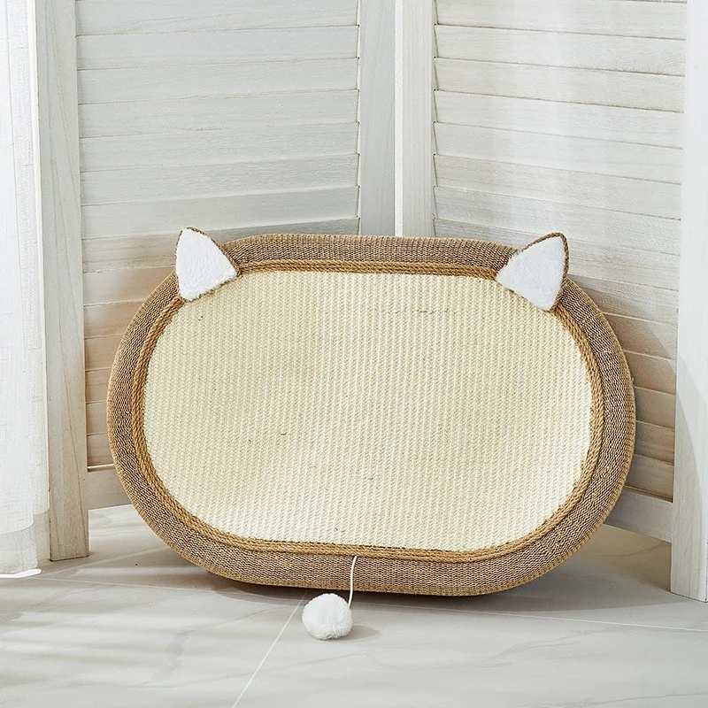 Cat Scrapers Toys for cats Wearresistant oval cat scratching board Scratchresistant nonshedding Cat Bed Oval Cat Scratcher