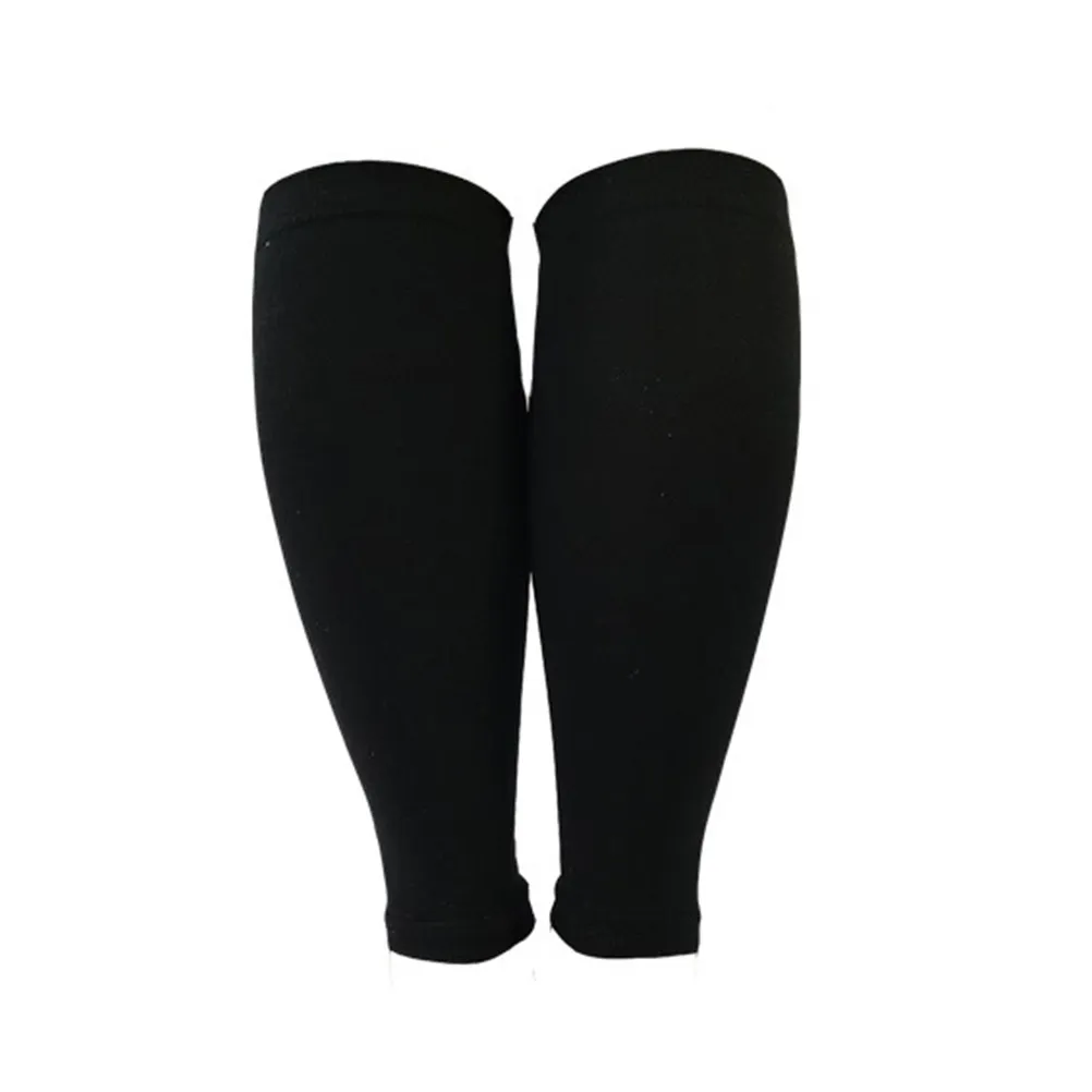 

1Pair Calf Compression Sleeve Black Size Leg Support Reduces Fatigue for Running Cycling Travel Compression Socks