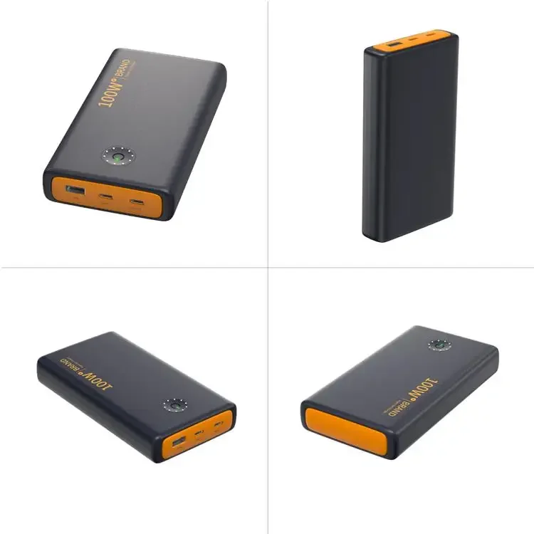 Newest design laptop charger PD 100W PD 120W dual USB C two way fast charging 21700 lithium ion portable power bank 25000mAh