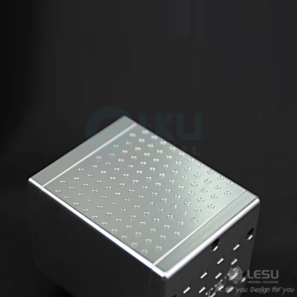 LESU 1/14 decoración de tanque de escape de Metal piezas de modificación de actualización G-6052 para Tamiya Scaleclub RC camión de tracción modelo de camión de barro