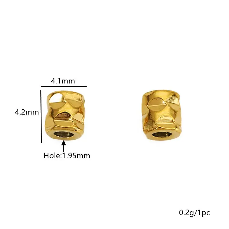 20pcs Stainless Steel Cylindrical Spacer Beads Loose Beads for Jewelry Making Beaded Bracelets Necklaces DIY Jewelry Accessories image 5