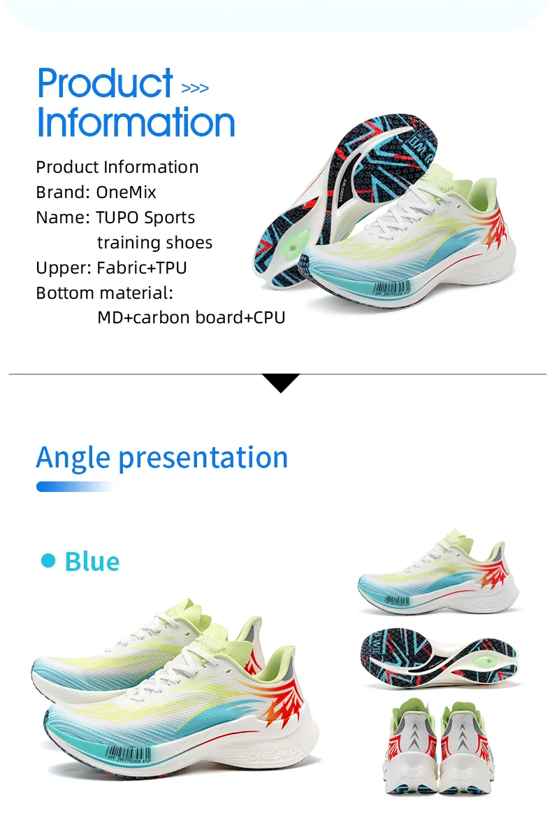 ONEMIX Beam Training Running Shoes for Men And Women Breathable Summer Sport Jogging Shoes Full Sole Nylon Plate for Training