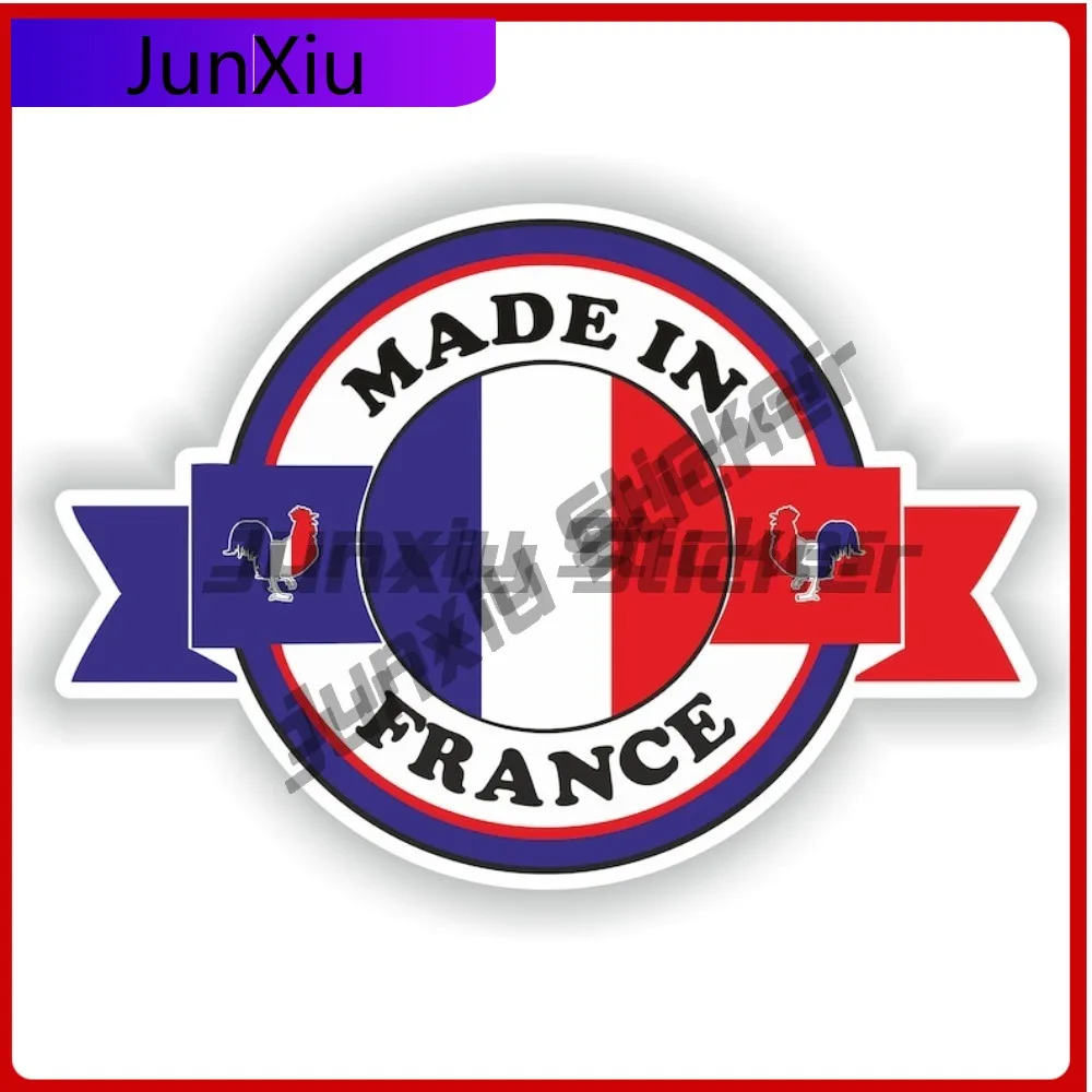 

Made In France Flag Emblem Vinyl Decal Anti Scratch Custom Decals And Graphics Laptop Stickers Car Decoration Accessory Graphic
