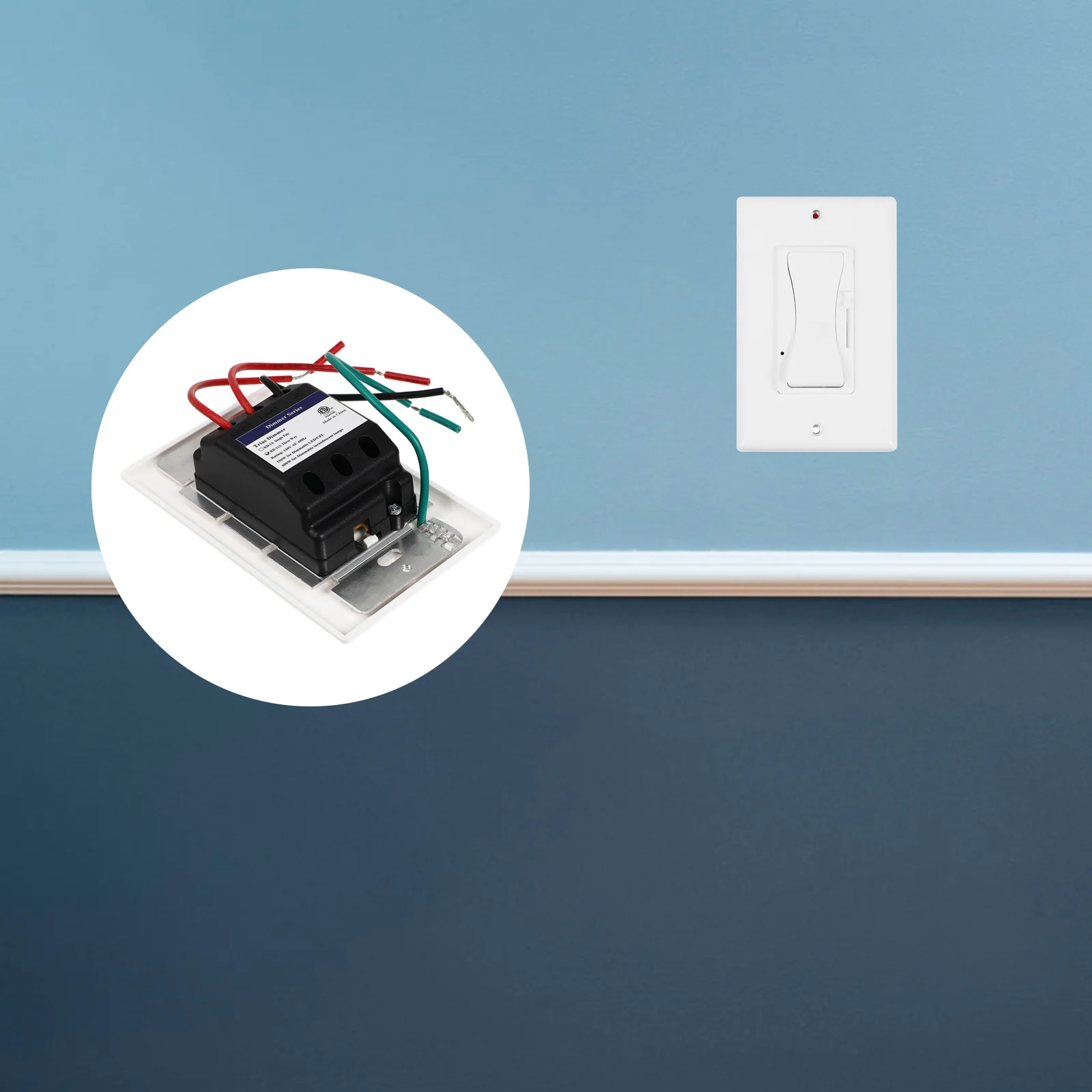 

Led Dimmer Switch Wall Mounted Dimming For Led Halogen Incandescent Lamps Home Lighting Dimmer Light Electrical