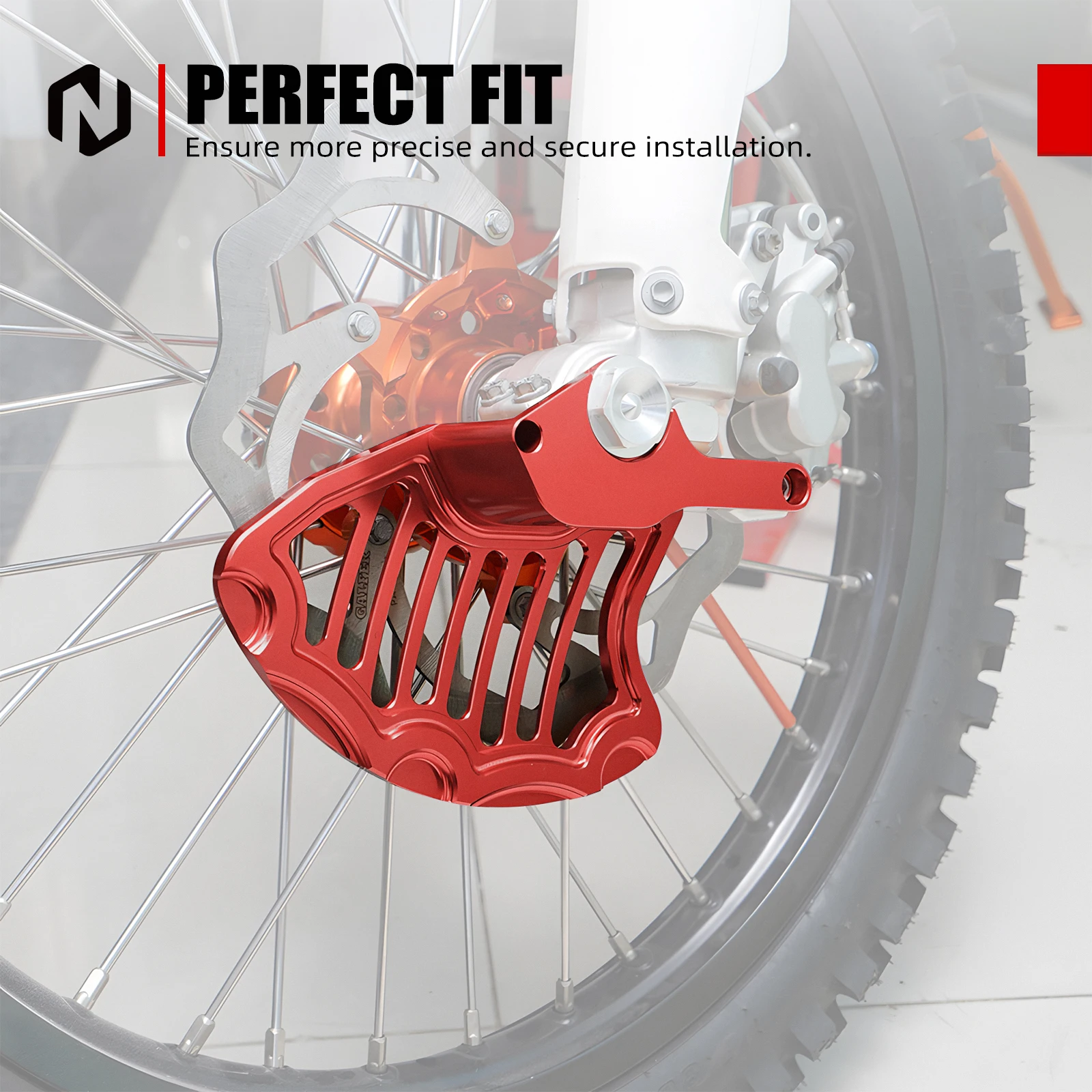 NICECNC Für GasGas EC 300 EC 250 EX 250 300 MC 125 EXF MCF ECF 250 350 450 2021-2023 Vordere Bremsscheibe Schutz Für Husqvarna TE 300