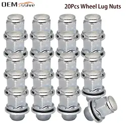 20X For Lexus GS F Toyota Highlander Camry Corolla Prius RAV4 4Runner Scion xB tCCar Steel Wheel Lug Nut M12X1.5 Car Wheel Parts