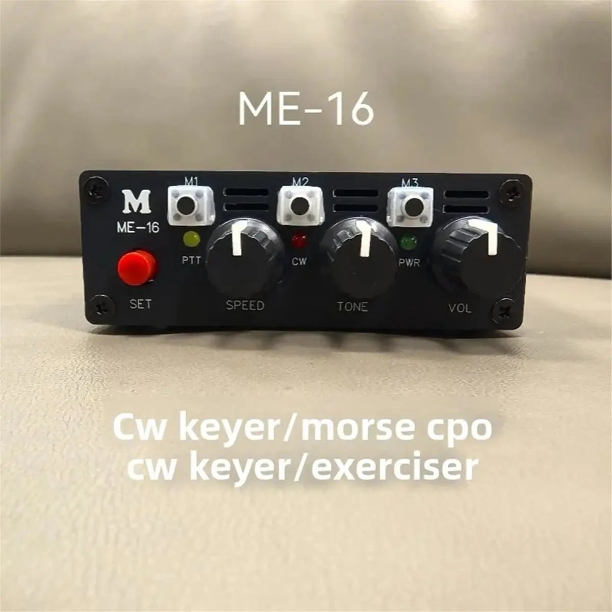 (A99Z] New ME-16 CW Transmitter Mors Code Practitioner Keyer CW Keyer/Morse Trainer CPO for HF Radio