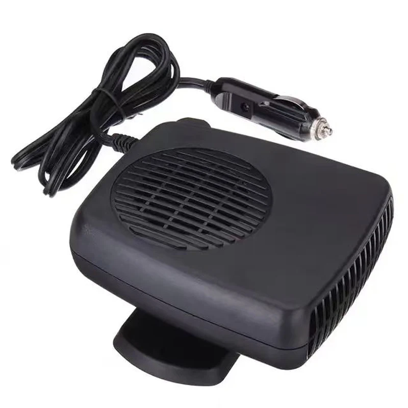 Calentador de coche, ventilador, calentador eléctrico de 12v, calentador de coche, descongelación de aire frío y cálido, desempañador de nieve