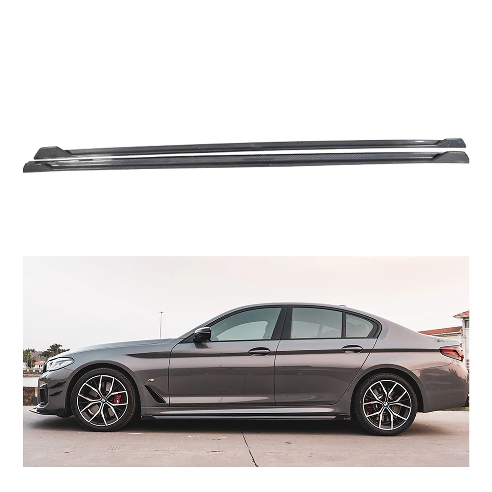 

OEM/ODM Dry Carbon Fiber Car Side Skirts Extension Universal For BMW 5 Series G30/G38 Body Kit Car Accessories