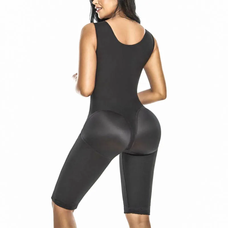 Modelador de cintura feminino, controle de barriga, levantador de bumbum, gancho e olho ajustáveis fechamento dianteiro, mulheres colombianas Shapewear