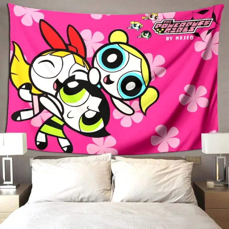 the powerpuff girls Cartoon blanket Living room bedroom home decor picnic blanket children's room soft and comfortable blankets