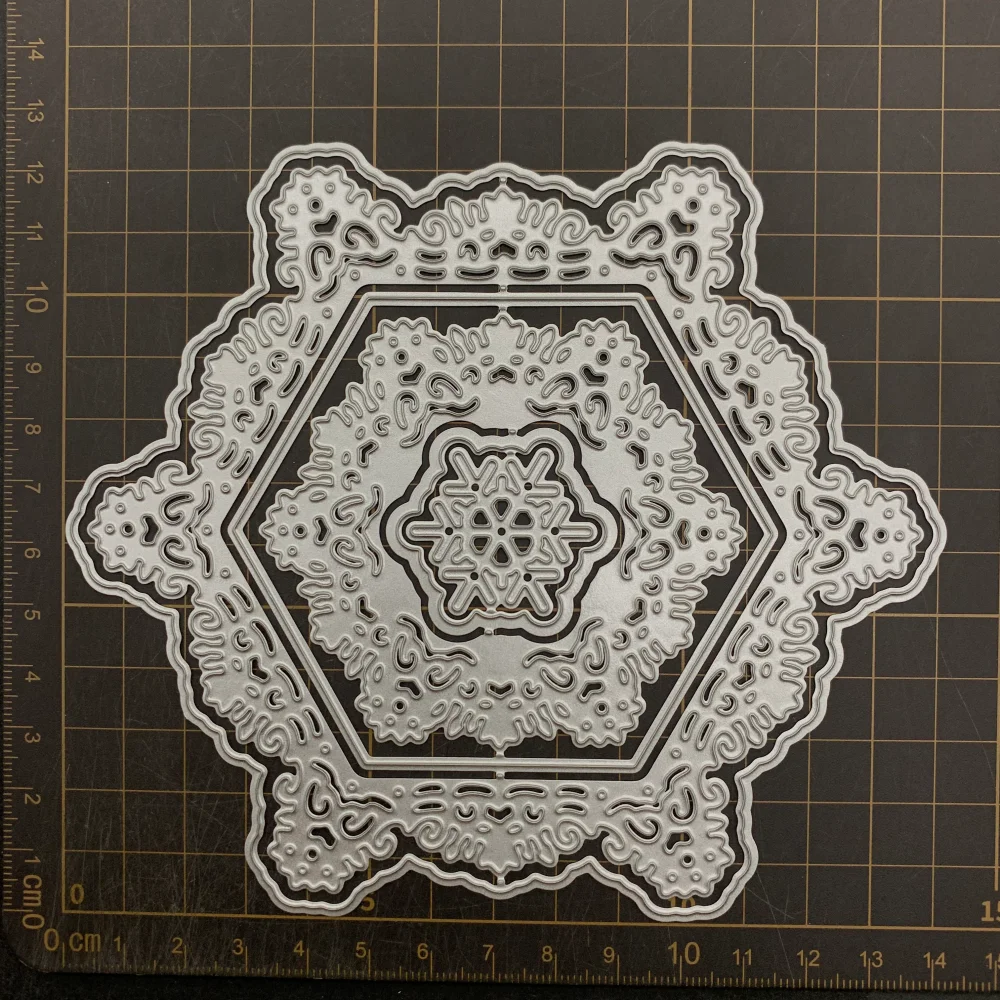 9 أنواع من قوالب القطع المعدنية بإطار بالون استنسل لسكرابوكينغ ذاتية الصنع والنقش الزخرفي للحرف اليدوية قالب القطع #2