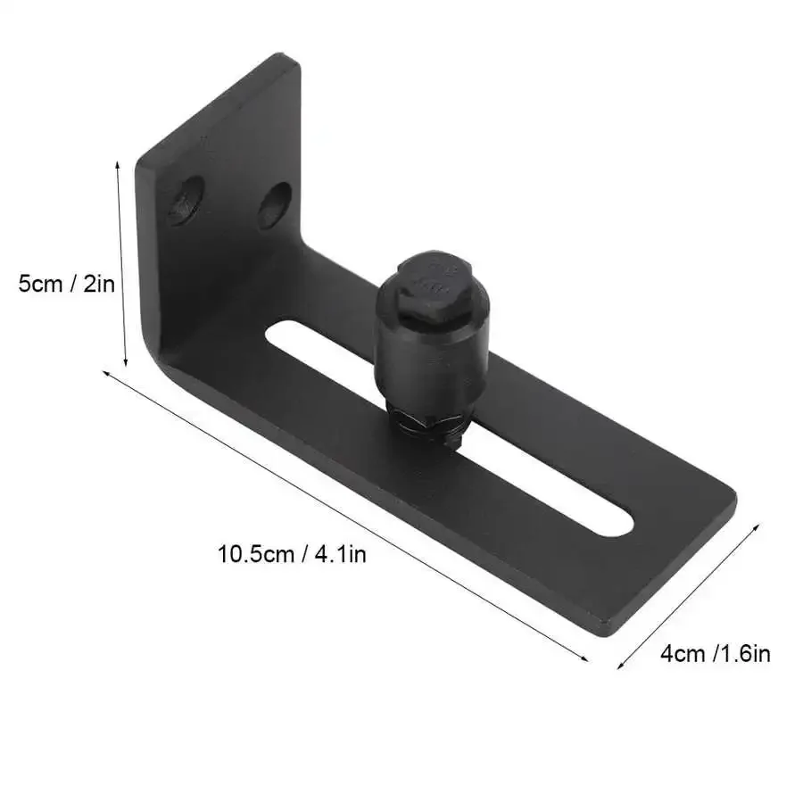 8-in-1 verstellbare Schiebe-Bodenführung aus Kohlenstoffstahl für Scheunentore, Hardware-Zubehör, Türführung, Gleitschienenmechanismus, Möbel