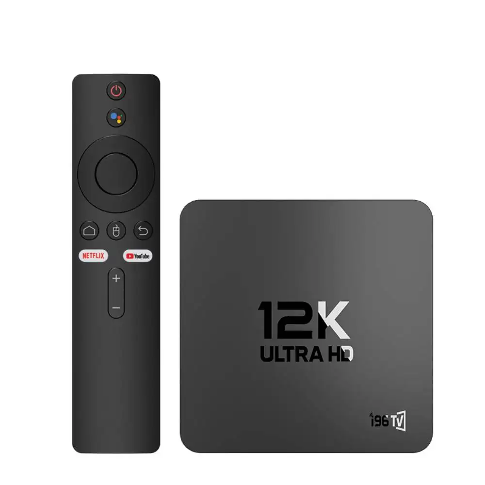 Android Smart TV Box Voice Remote Control 4K H.265 Streaming Dual WiFi Quad-Core Home Media Player Supports Netflix & YouTube