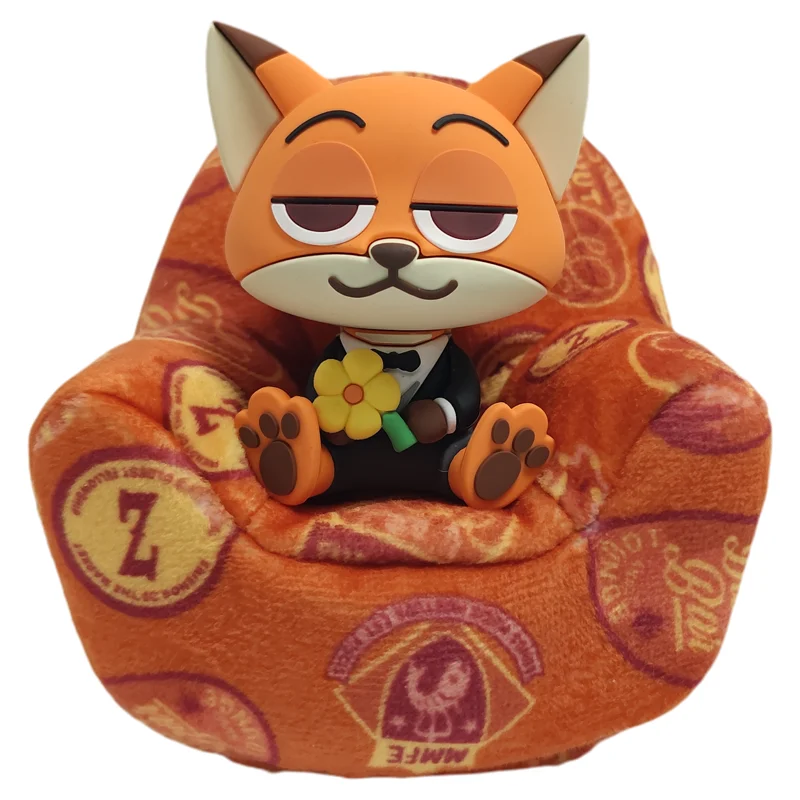 Anime Zootopia 2 Plush Sofa Light Series Vinyl Doll Blind Box Nick Judy Sofa Patting Light Desktop Ornaments Usb Charging Gifts