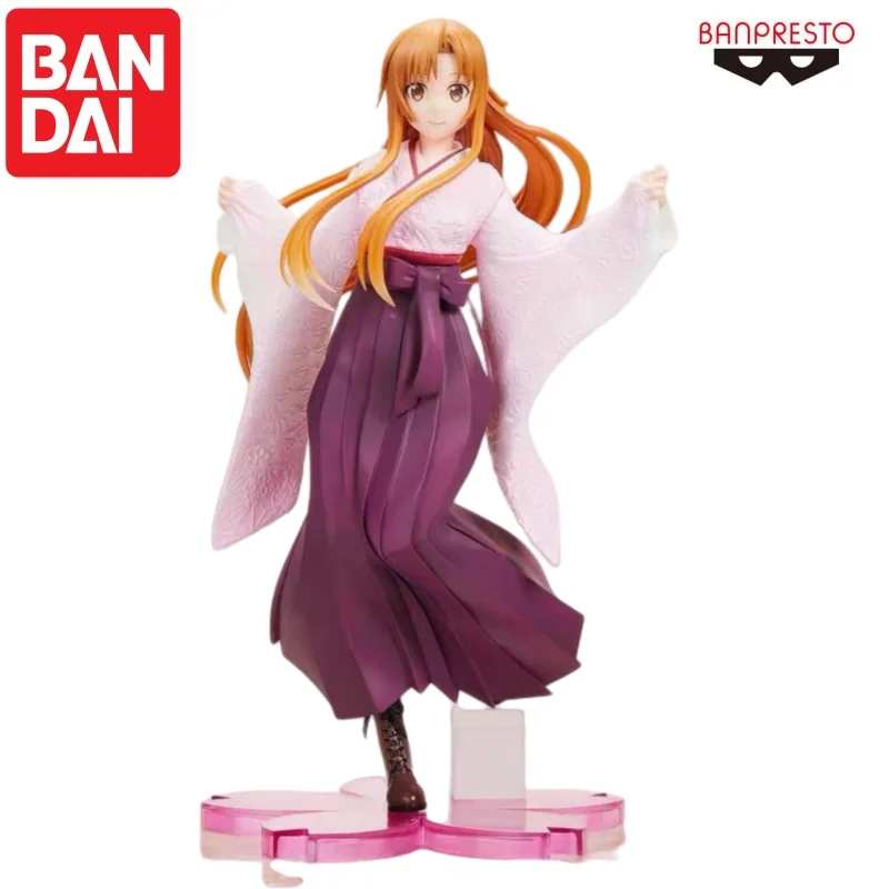 Bandai In Stock Original Banpresto Yuuki Asuna Doll Brand New Boxed Action Figure Animation Peripherals Anime Characters Garage