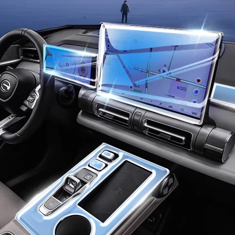 Tpu Transparent Film for Trumpchi GAC MOTOR EMKOO PRO Car Interior Sticker Console Dashboard Screen Film Car Decor Accessories 2