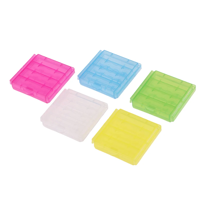 Caixa de armazenamento da bateria de plástico para aa/aaa bateria, 10pcs, suporte do recipiente, quadrado, para armazenamento