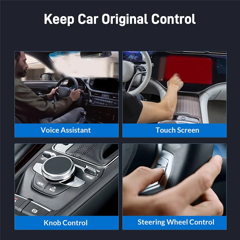 Compact Wireless Carplay Adapter Converts Wired To Wireless Carplay Adapter For Phone Wireless Car-To-Machine Adapter Plug Play