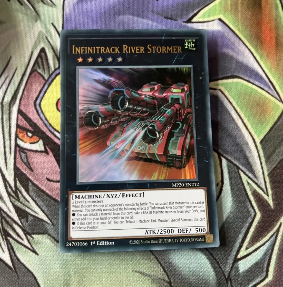 

Yugioh KONAMI Дуэль Монстры TCG MP20-EN212 Infinitrack River Stormer ультра редкий английский 1-е издание коллекция Мятная карта