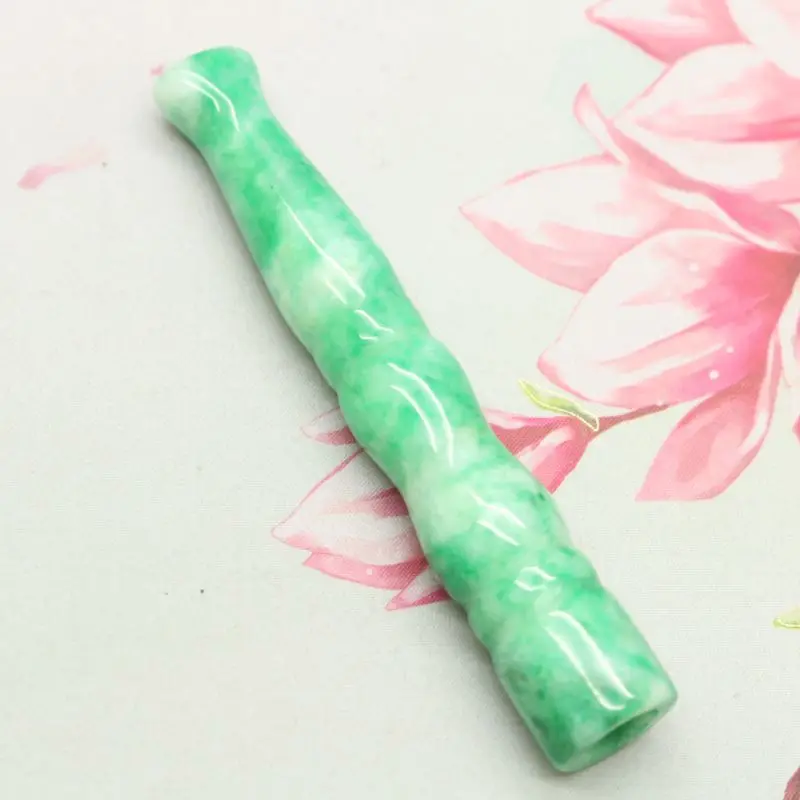 Recyclable Jade Dry Turquoise Cigarette Holder Pipe Pipe Accessories Old Jade Cigarette Holder