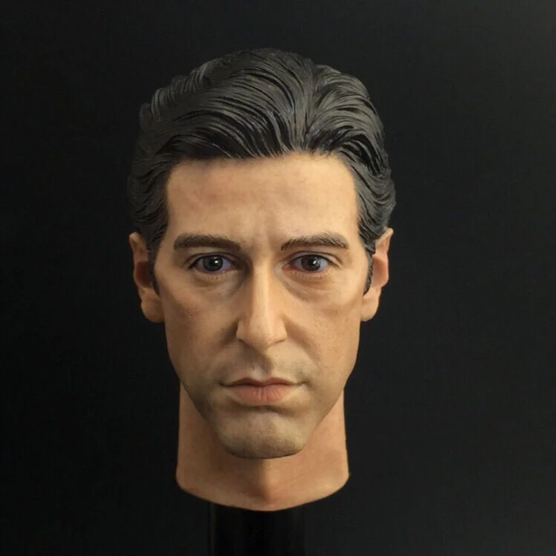 1/6 Male Godfather Al Pacino Young Old Version Head Sculpture Carving Model Fit 12inch Action Figures Collect