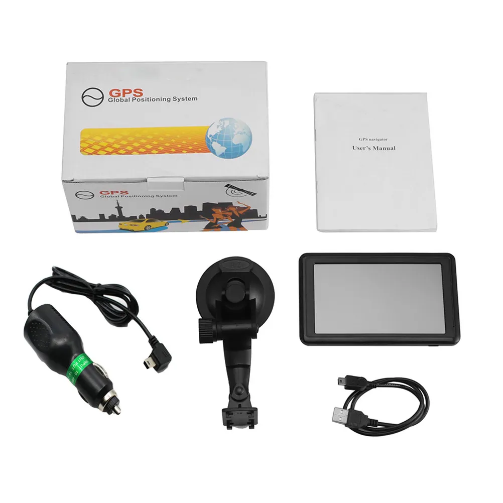 5 Inch Car GPS Navigation Truck Navigator 8GB Internal Memory Touch Screen LCD Display Mp4 Mp3 Player External Slot