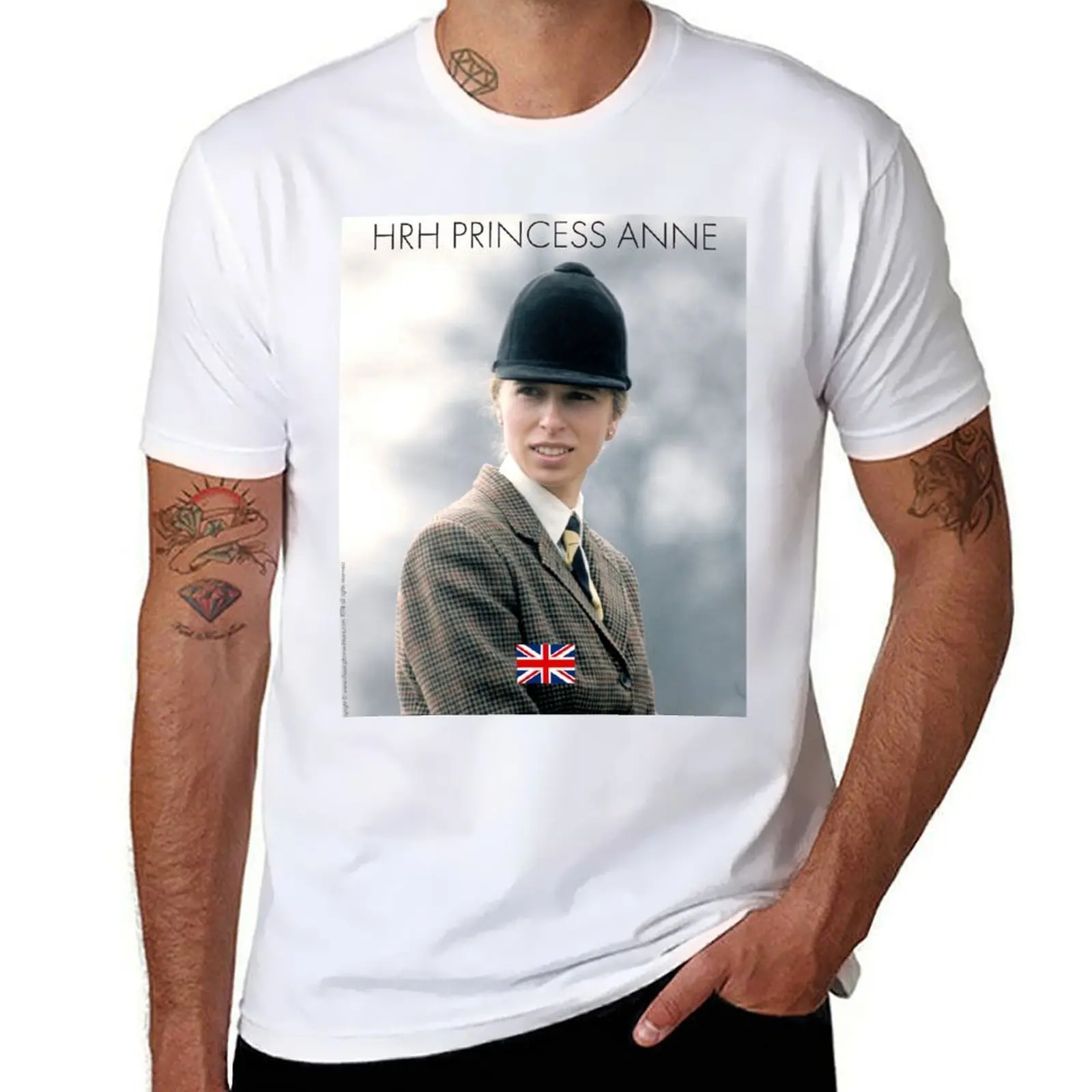

HRH PRINCESS ANNE - THE PRINCESS ROYAL 1973 T-Shirt t shirts for man cotton man t shirts graphic T-Shirt