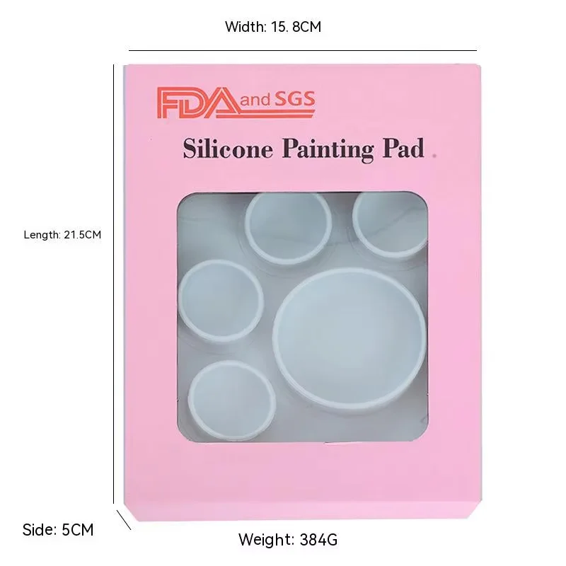 1 قطعة حصيرة اللوحة سيليكون الصباغ لوحة غير عصا الحرفية حصيرة المائية ختم الصباغ لوحة الأطفال رسم حصيرة #6