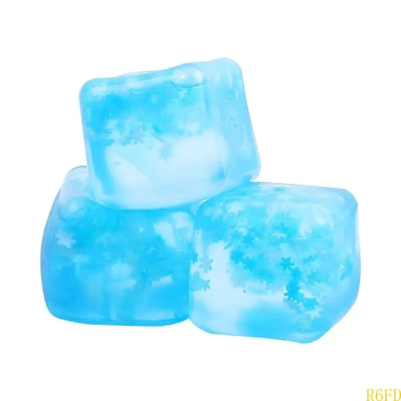 Bloco de gelo em forma de subida lenta, brinquedo para alívio do estresse, brinquedo de descompressão para crianças, enchimento de meias de natal