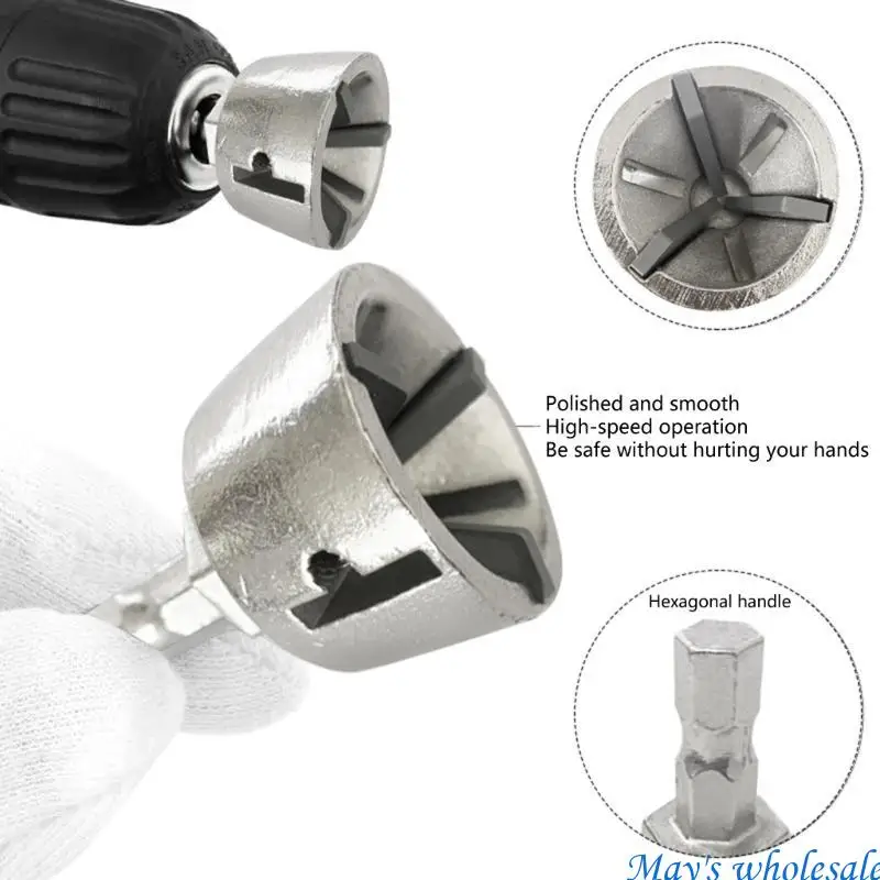 Deburring Tool Kits Handle Deburring Drills Bit Burr Chamfer Deburring Tool 448A