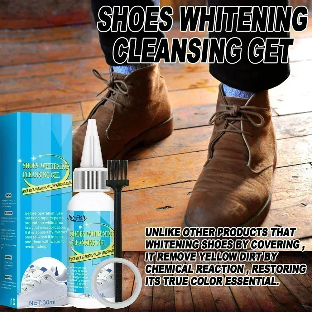 Kit Shoe Cleaner Footwear Fitness Running Sports Tennis Useful White Sneakers Whitening With Making Tape Brand New