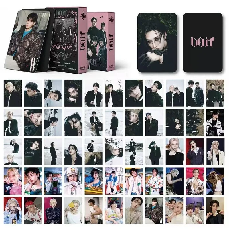 

KPOP55 Stray Children Album Pain Pack Lomo Card Stickers DO IT SKZ Official Card Powder Series Photo Cards Fan Collection Gifts