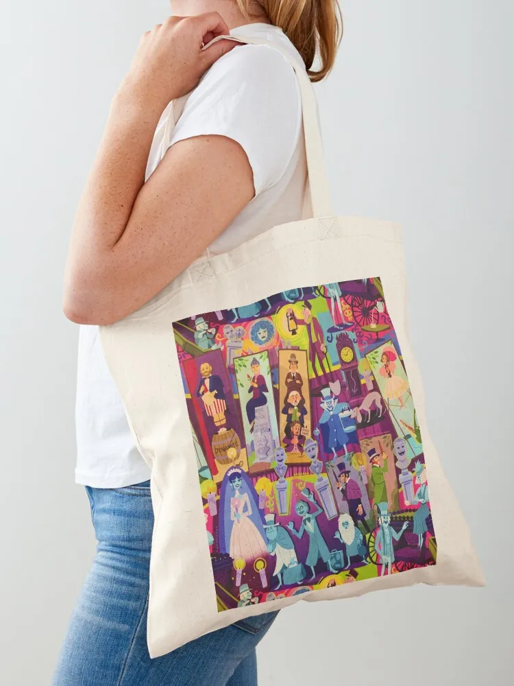 

Retro Mansion Collage Tote Bag shopper bags for women tote bags cloth bags Big bag women canvas tote bag